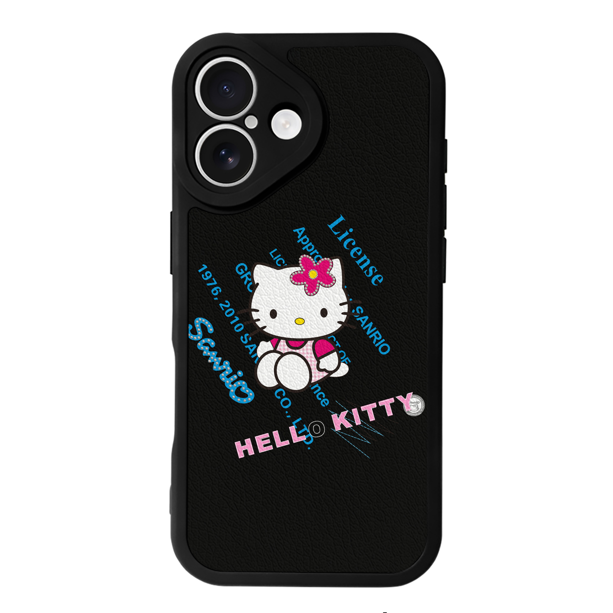 （画像用） Hello Kitty ハローキティ 【iPhone 16シリーズ対応】シリコンスマホケース（レザー調） 材質：シリコン